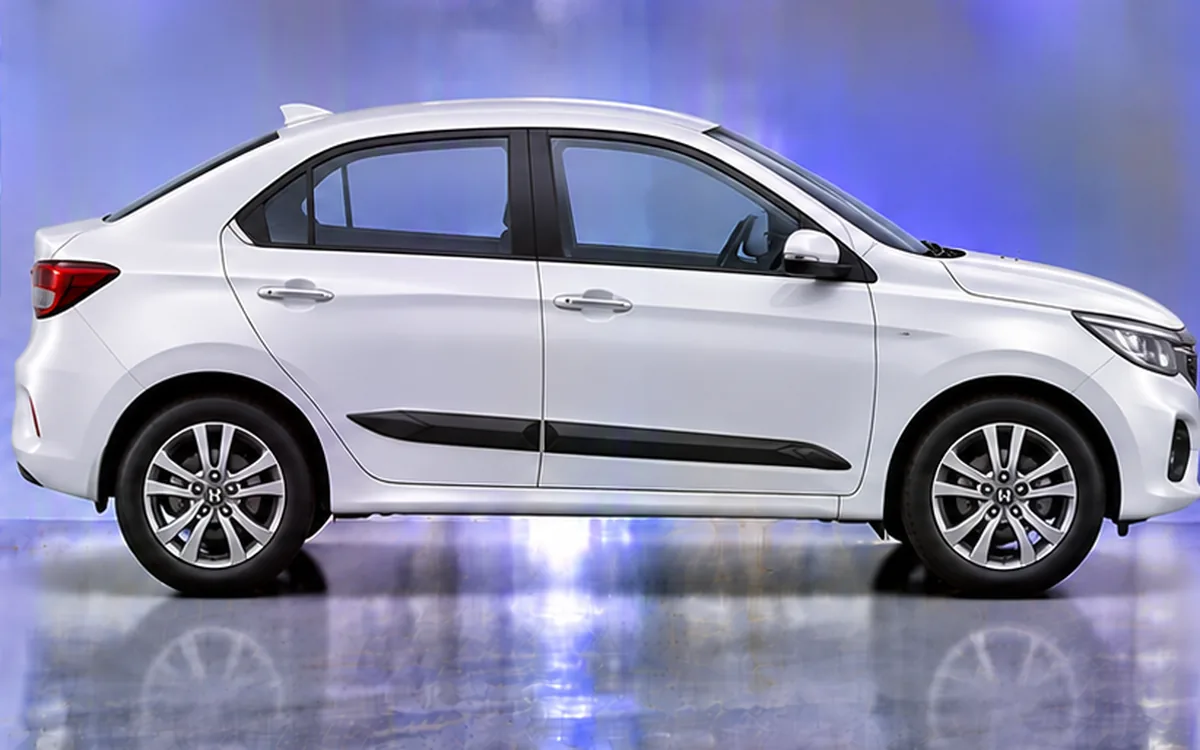 Honda Amaze with side beading fitted