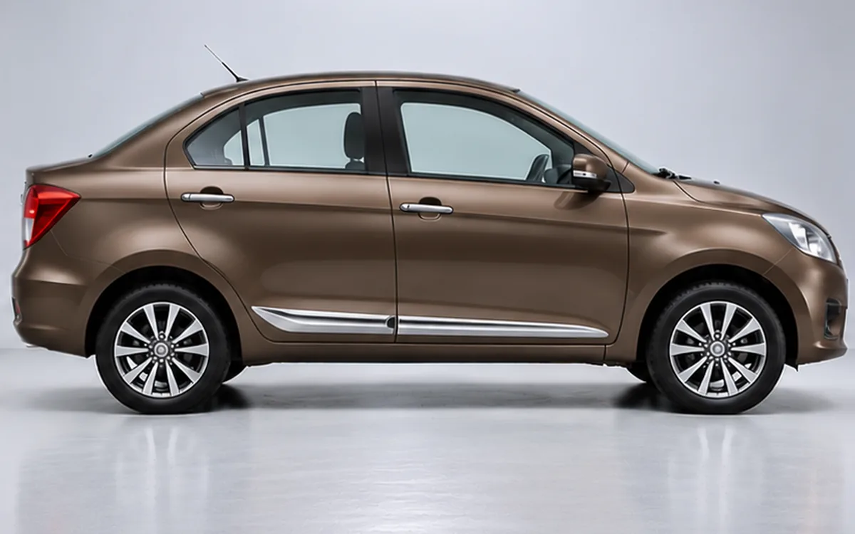 Maruti Suzuki Dzire with 2017–2024 · Full Chrome beading fitted