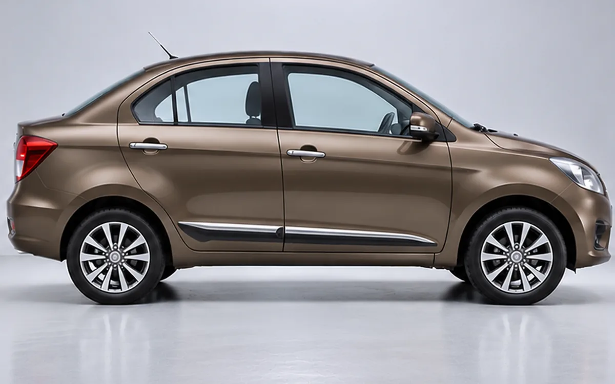 Maruti Suzuki Dzire with 2017–2024 · Half Chrome beading fitted