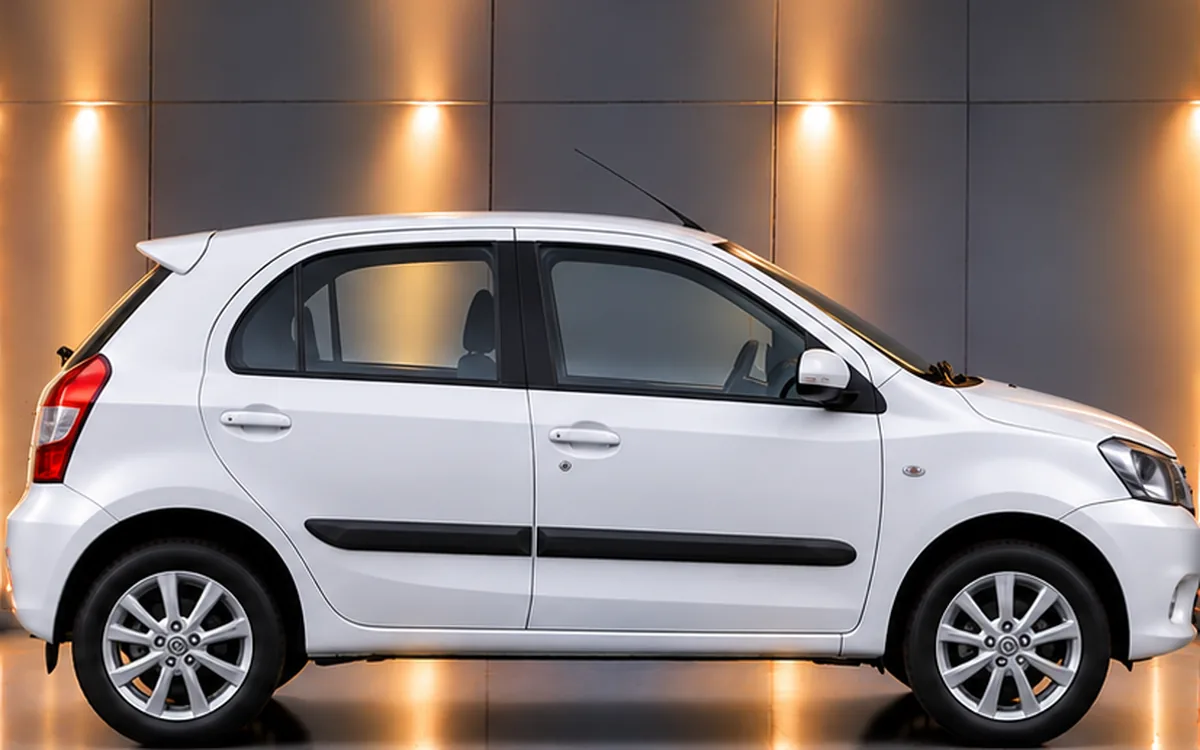Toyota Etios Liva with side beading fitted