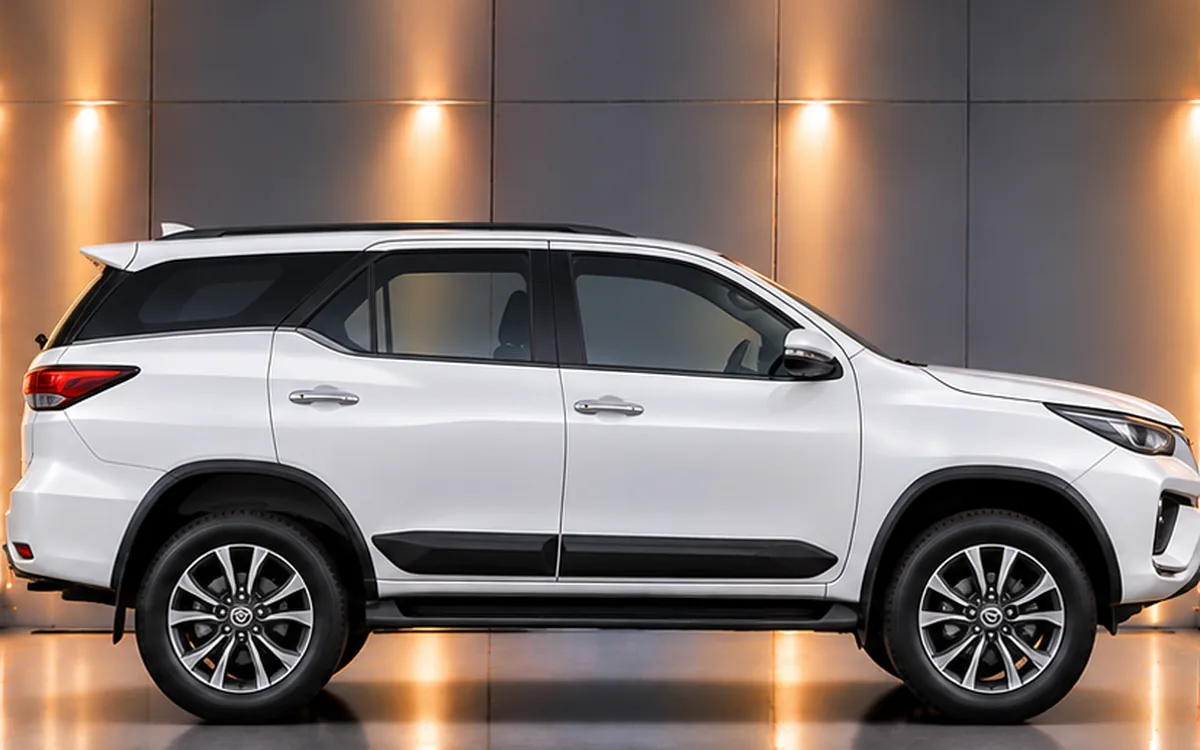 Toyota Fortuner with side beading fitted