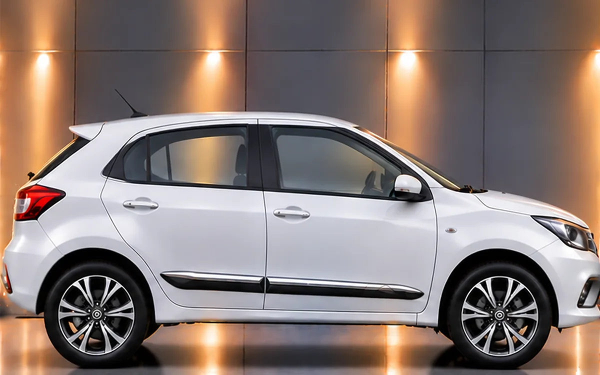 Toyota Glanza with 2019–2022 · Half Chrome beading fitted