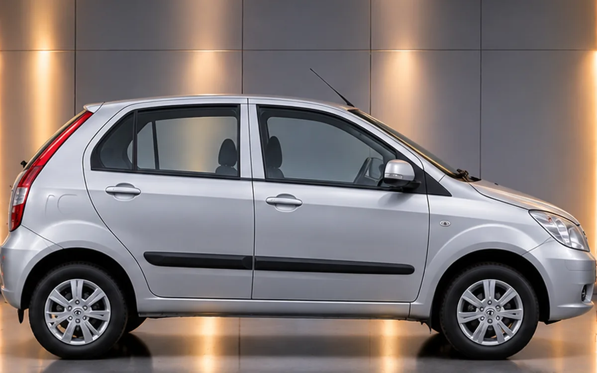 Tata Motors Indica Vista with side beading fitted
