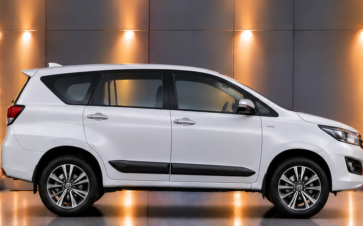 Toyota Innova Crysta with side beading fitted