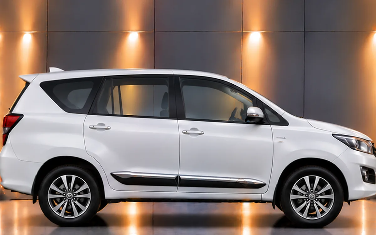 Toyota Innova Crysta with Half Chrome beading fitted