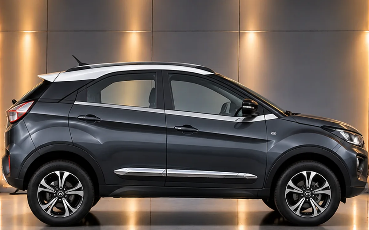Tata Motors Nexon with side beading fitted