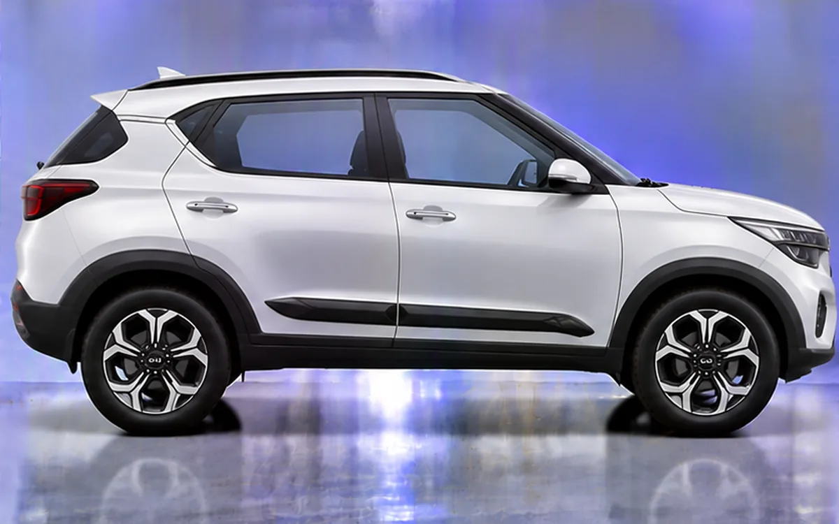 Kia Sonet with side beading fitted