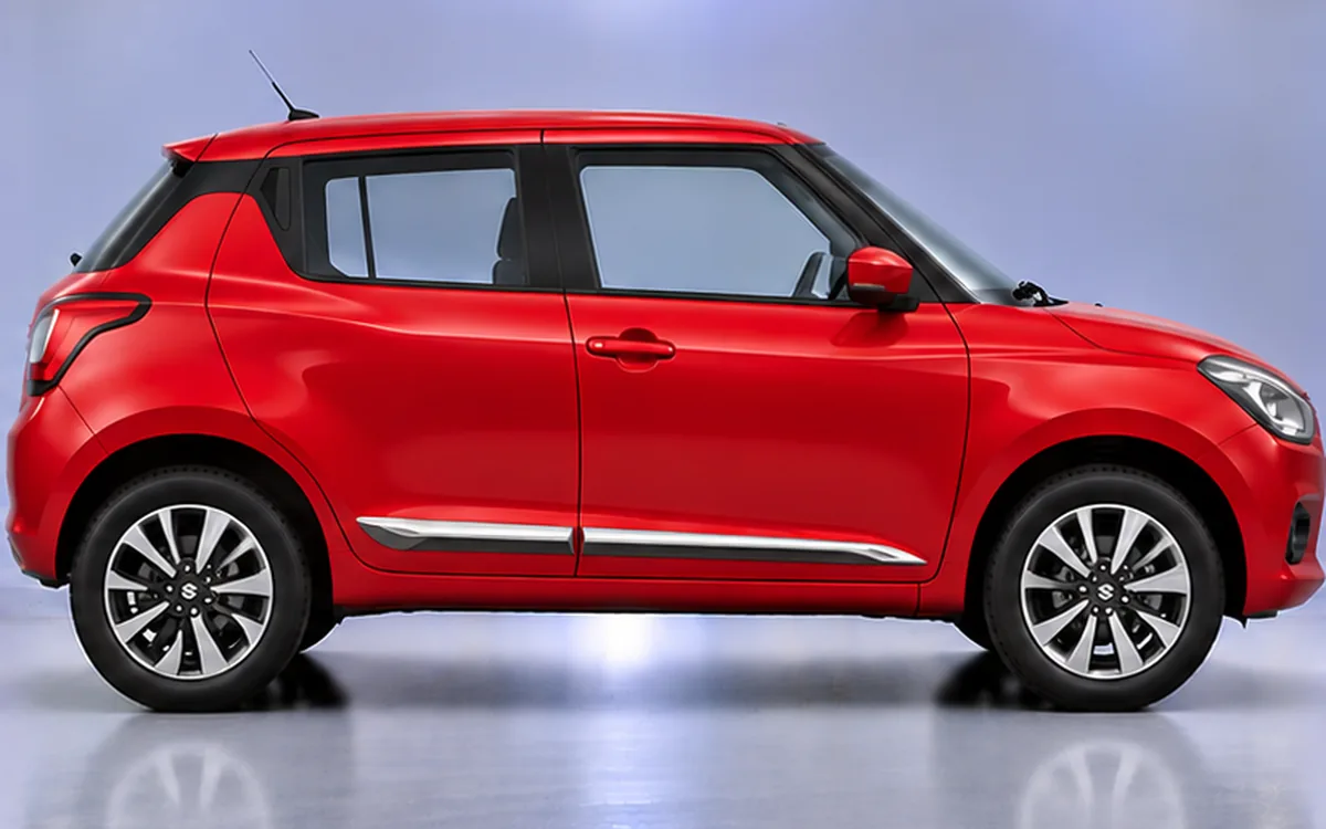 Maruti Suzuki Swift with 2018–2023 · Gutka · Type 3 · Silver / Chrome / Grey / Black beading fitted