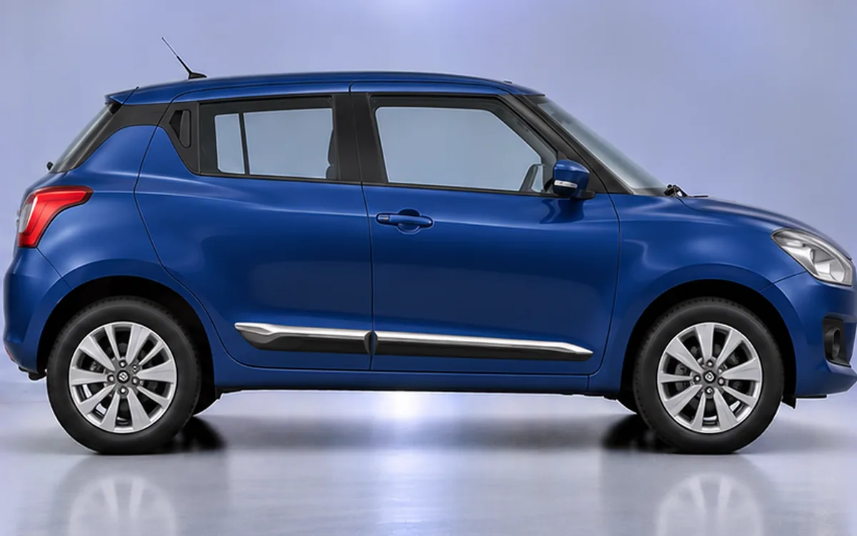 Maruti Suzuki Swift with 2018–2023 · Half Chrome beading fitted