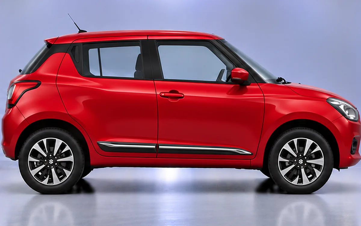 Maruti Suzuki Swift with 2018–2023 · Chrome Line beading fitted