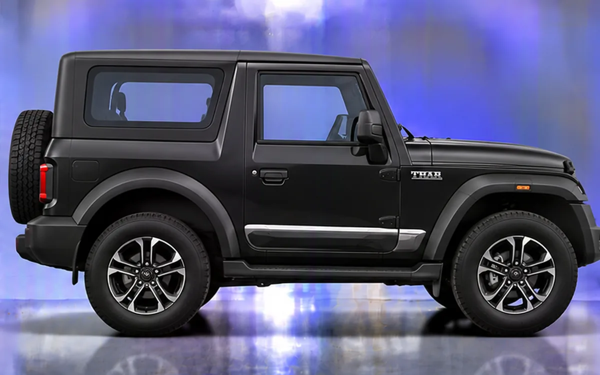 Mahindra Thar with side beading fitted