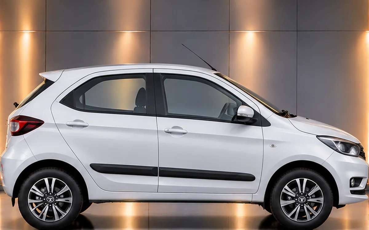 Tata Motors Tiago with side beading fitted