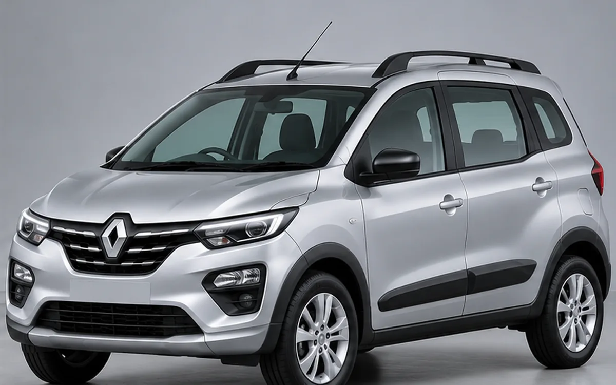Renault Triber with Cladding · Black beading fitted