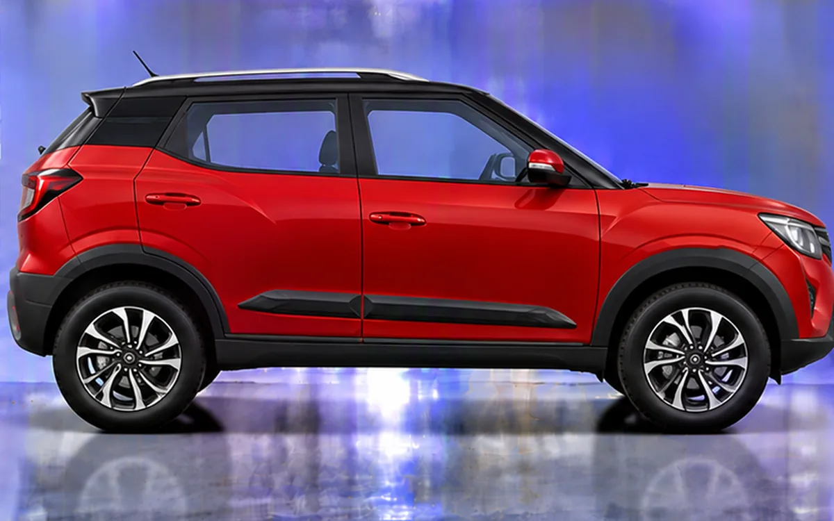 Mahindra XUV300 with side beading fitted