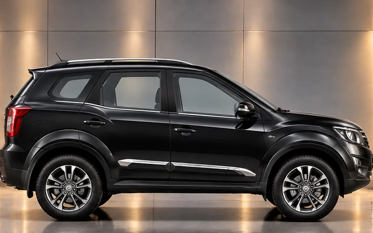 Mahindra XUV500 with side beading fitted