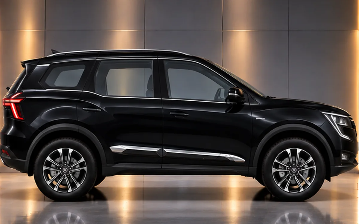 Mahindra XUV700 with Half Chrome beading fitted