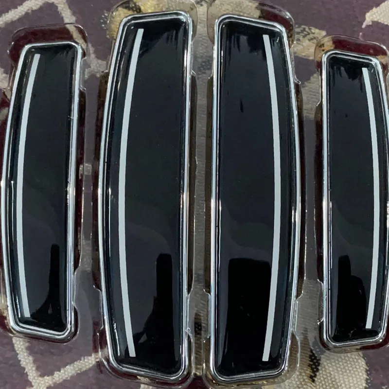 Gloss Black, White Stripe, door guard