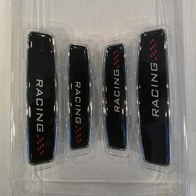 Racing, Red Lettering, door guard